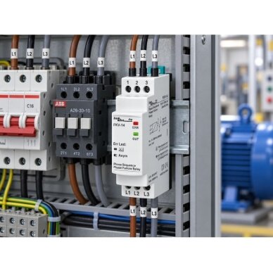 Modulaarne kolmefaasiline faasikontrolli | faasijärjestuse | kaitserelee | 3x380V | faaside asümmeetria 30% | DIN 4 Modulaarne kolmefaasiline faasikontrolli | faasijärjestuse | kaitserelee | 3x380V | faaside asümmeetria 30% | DIN 4