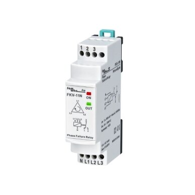 Modulārs trīsfāžu fāžu kontroles relejs | 3x380V | fāžu asimetrija 30% | DIN Modulārs trīsfāžu fāžu kontroles relejs | 3x380V | fāžu asimetrija 30% | DIN