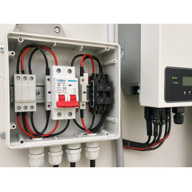 Modulārs aizsargājošs līdzstrāvas automāts saules paneļiem 2P | 20A | 1000VDC | 6kA | DIN 6
