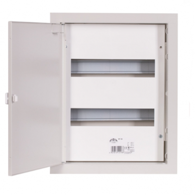 Modułowa rozdzielnica elektryczna | obudowa | 24 moduły | 405x320x120mm | podtynkowa | stalowa | IP31 1 Modułowa rozdzielnica elektryczna | obudowa | 24 moduły | 405x320x120mm | podtynkowa | stalowa | IP31 1