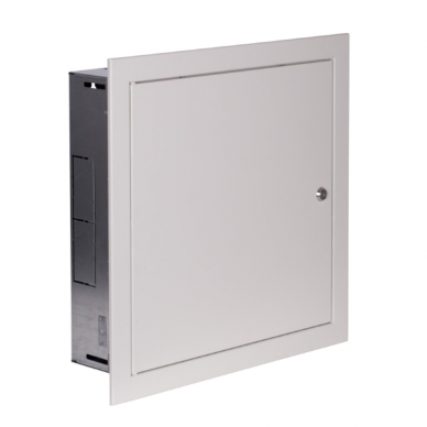 Modular electrical distribution board | enclosure | 36 modules | with lock | 480x480x127 mm | flush-mounted | steel | IP31 Modular electrical distribution board | enclosure | 36 modules | with lock | 480x480x127 mm | flush-mounted | steel | IP31