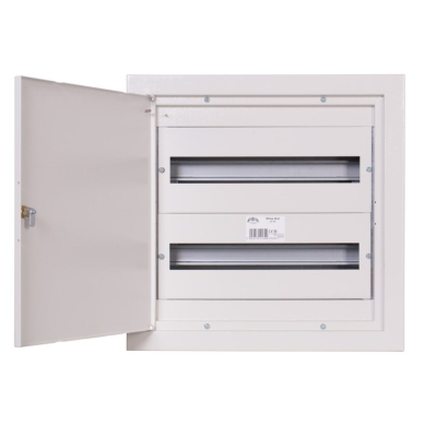 Modular electrical distribution board | enclosure | 36 modules | with lock | 480x480x127 mm | flush-mounted | steel | IP31 1