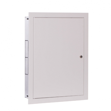 Modulārais elektro sadales skapis | korpuss | 54 moduļi | ar slēdzeni | 475x630x127 mm | iebūvējams | tērauda | IP31
