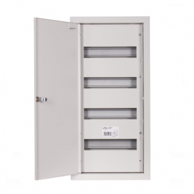 Modulārais elektro sadales skapis | kaste | 48 moduļi | ar slēdzeni | 320x655x120 mm | iebūvējams | tērauda | IP31 1