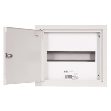 Modulārais elektro sadales skapis | kaste | skapis | ar slēdzeni | 12 moduļi | 310x265x130 mm | virsapmetuma | tērauda | IP31 1