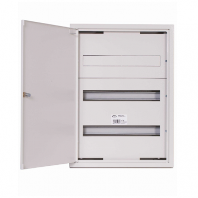 Modulārs elektro sadales skapis | kaste | vairogs | ar slēdzeni | 54 moduļi | 440x605x132 mm | virsapmetuma | tērauda | IP31 1 Modulārs elektro sadales skapis | kaste | vairogs | ar slēdzeni | 54 moduļi | 440x605x132 mm | virsapmetuma | tērauda | IP31 1