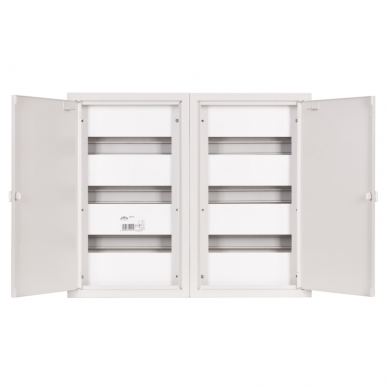 Modulārais elektro sadales skapis | kaste | sadales skapis | dubultdurvis | 72 moduļi | 620x520x130 mm | virsapmetuma | tērauda | IP31 1 Modulārais elektro sadales skapis | kaste | sadales skapis | dubultdurvis | 72 moduļi | 620x520x130 mm | virsapmetuma | tērauda | IP31 1