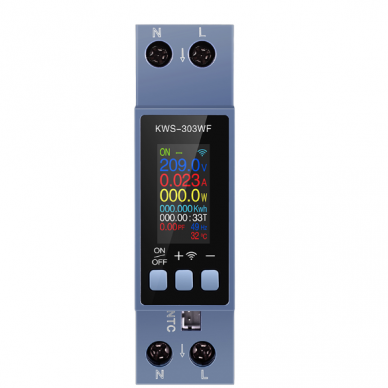 Modulārs | Viedais | Digitāls | Daudzfunkcionāls elektroenerģijas | Sprieguma | Strāvas skaitītājs | 0–40A | 12kW | DIN | Wi-Fi | RS485