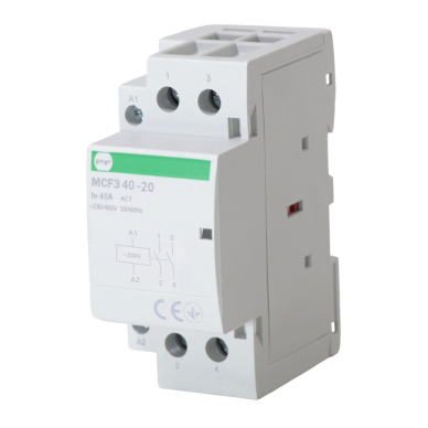 Modular Contactor 2P | 2NO | 40A | 230VAC | DIN | MCF3 Promfactor Baltic MCF34020230
