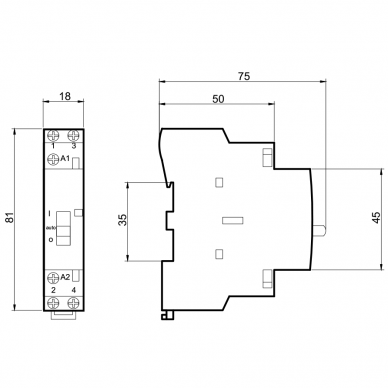Moodulkontaktor 2P | 2NO | 25A | 230VAC | DIN | Käsitsi juhtimine | MCF3i Promfactor Baltic MCF3i2520230 1 Moodulkontaktor 2P | 2NO | 25A | 230VAC | DIN | Käsitsi juhtimine | MCF3i Promfactor Baltic MCF3i2520230 1