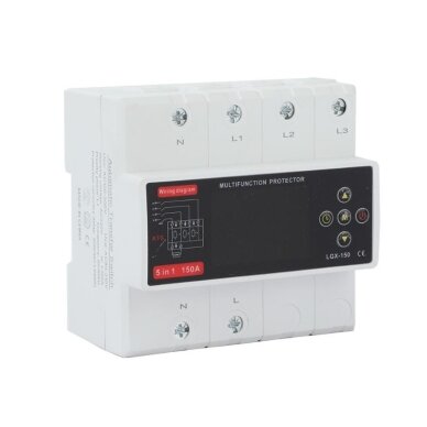 Modułowy automatyczny przełącznik zasilania rezerwowego z funkcjami ochronnymi | pomiar energii elektrycznej | do generatorów | do zapewnienia ciągłości zasilania | 150A | 3x230V | z 380V na 230V 1 Modułowy automatyczny przełącznik zasilania rezerwowego z funkcjami ochronnymi | pomiar energii elektrycznej | do generatorów | do zapewnienia ciągłości zasilania | 150A | 3x230V | z 380V na 230V 1