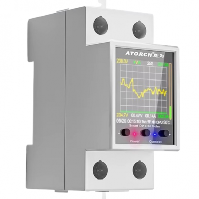 Modulaarsed | Digitaalne | Elektrienergia arvesti 100A | 1F | 230VAC | DIN 1 Modulaarsed | Digitaalne | Elektrienergia arvesti 100A | 1F | 230VAC | DIN 1