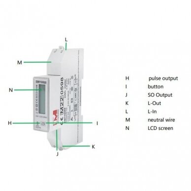 Modułowy | cyfrowy | wielofunkcyjny licznik energii elektrycznej | jednofazowy | 0,25~5(100)A | 230V | wartości wyświetlane w pionowym rzędzie | MID | szyna DIN 3 Modułowy | cyfrowy | wielofunkcyjny licznik energii elektrycznej | jednofazowy | 0,25~5(100)A | 230V | wartości wyświetlane w pionowym rzędzie | MID | szyna DIN 3