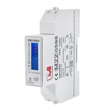 Modułowy | cyfrowy | wielofunkcyjny licznik energii elektrycznej | jednofazowy | 0,25~5(100)A | 230V | wartości wyświetlane w pionowym rzędzie | MID | szyna DIN Modułowy | cyfrowy | wielofunkcyjny licznik energii elektrycznej | jednofazowy | 0,25~5(100)A | 230V | wartości wyświetlane w pionowym rzędzie | MID | szyna DIN