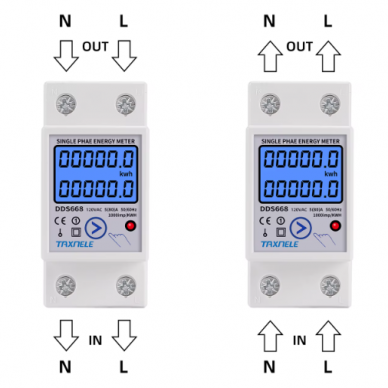 Modulārs | digitāls | daudzfunkcionāls | elektroenerģijas skaitītājs | 80A | 1F | 230VAC | DIN 4 Modulārs | digitāls | daudzfunkcionāls | elektroenerģijas skaitītājs | 80A | 1F | 230VAC | DIN 4