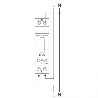 Moduļu | Digitālais elektroenerģijas skaitītājs | 1 fāze | 45A | 230VAC | IP51 | MID | DIN | SDM120DB Eastron 1 Moduļu | Digitālais elektroenerģijas skaitītājs | 1 fāze | 45A | 230VAC | IP51 | MID | DIN | SDM120DB Eastron 1