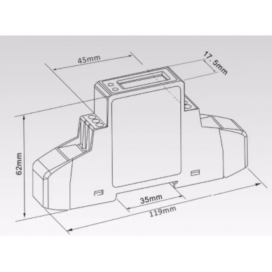 Moduļu | Digitālais elektroenerģijas skaitītājs | 1 fāze | 45A | 230VAC | IP51 | MID | DIN | SDM120DB Eastron 2 Moduļu | Digitālais elektroenerģijas skaitītājs | 1 fāze | 45A | 230VAC | IP51 | MID | DIN | SDM120DB Eastron 2