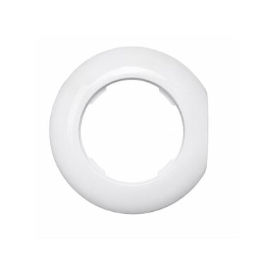 Modular side frame for flush-mounted socket | switch | 1-gang | plastic | retro style | white