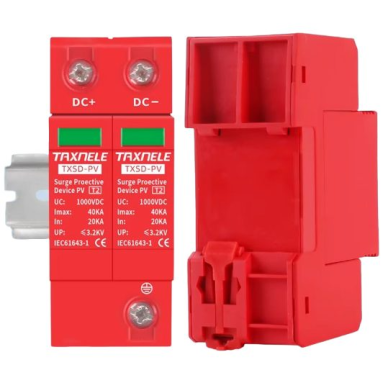 Modular surge protective device for photovoltaic systems | 2P | 40 kA | 1000 V DC | DIN | ES-TXSD-R240KA 1