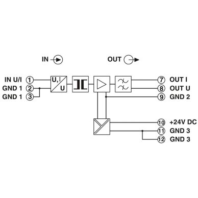 Analogo signālu pārveidotājs | 1 kanāls | 18-30VDC | 450Hz | DIN sliede | Phoenix Contact | MCR-C-UI/UI-450-DCI | 2810887 3 Analogo signālu pārveidotājs | 1 kanāls | 18-30VDC | 450Hz | DIN sliede | Phoenix Contact | MCR-C-UI/UI-450-DCI | 2810887 3