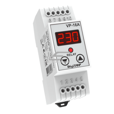 Modułowe | Cyfrowe przekaźnik kontroli napięcia do energii słonecznej | Dla systemów fotowoltaicznych | 1F | 16A | 230–270V | DIN | VP-16Af DigiTOP Modułowe | Cyfrowe przekaźnik kontroli napięcia do energii słonecznej | Dla systemów fotowoltaicznych | 1F | 16A | 230–270V | DIN | VP-16Af DigiTOP