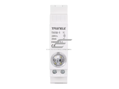 Modulinė signalinė LED lemputė | 18mm | balta | 230V AC/DC | IP20 | DIN | elektros skydams ir spintoms