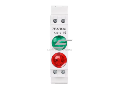 Modulinė signalinė LED lemputė | 18mm | raudona/žalia | 230V AC/DC | IP20 | DIN | elektros skydams ir spintoms Modulinė signalinė LED lemputė | 18mm | raudona/žalia | 230V AC/DC | IP20 | DIN | elektros skydams ir spintoms