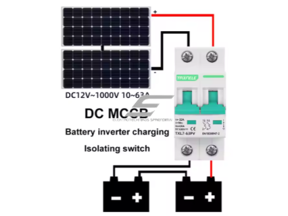 Modulinis apsauginis nuolatinės įtampos automatinis jungiklis saulės moduliams | 2P | 40A | 1000VDC | 6kA | DIN | ES-TXL7-40PV 4 Modulinis apsauginis nuolatinės įtampos automatinis jungiklis saulės moduliams | 2P | 40A | 1000VDC | 6kA | DIN | ES-TXL7-40PV 4