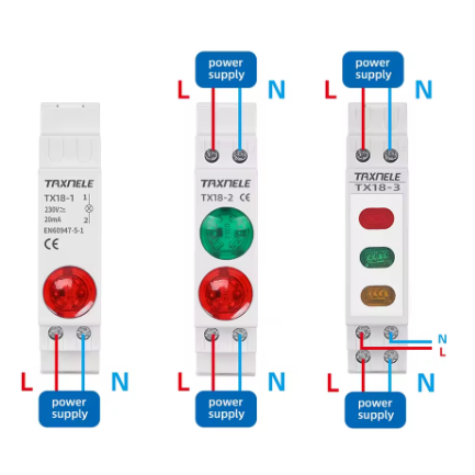 Moodul-signaal LED lamp | 18mm | punane | 230V AC/DC | IP20 | DIN-liistule paigaldatav | elektrikilpidele ja kappidele 3 Moodul-signaal LED lamp | 18mm | punane | 230V AC/DC | IP20 | DIN-liistule paigaldatav | elektrikilpidele ja kappidele 3
