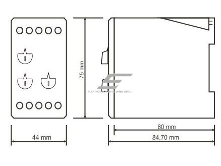 Modulinė įtampos | fazių sekos kontrolės | apsaugos relė | 3x380V | 260-360V | 400-460V | DIN 3 Modulinė įtampos | fazių sekos kontrolės | apsaugos relė | 3x380V | 260-360V | 400-460V | DIN 3