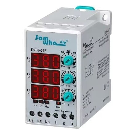 Digital voltage control | phase sequence protection relay | 3-phase | 1-63A | 230-460V Digital voltage control | phase sequence protection relay | 3-phase | 1-63A | 230-460V