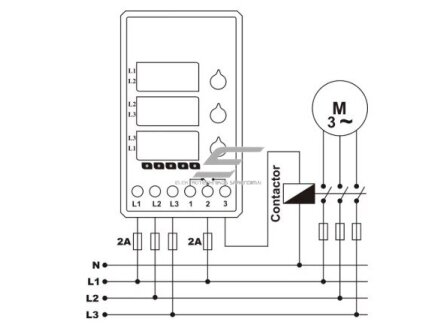Modulinė/panelinė | skaitmeninė įtampos kontrolės | fazių sekos apsaugos relė | 3F | 1-63A | 230-460V 6 Modulinė/panelinė | skaitmeninė įtampos kontrolės | fazių sekos apsaugos relė | 3F | 1-63A | 230-460V 6