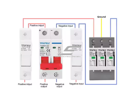 Modulinis | viršįtampių ribotuvas saulės elektros energijos | fotovoltinėms sistemoms | 3P | 40kA | 1500VDC | DIN 4 Modulinis | viršįtampių ribotuvas saulės elektros energijos | fotovoltinėms sistemoms | 3P | 40kA | 1500VDC | DIN 4