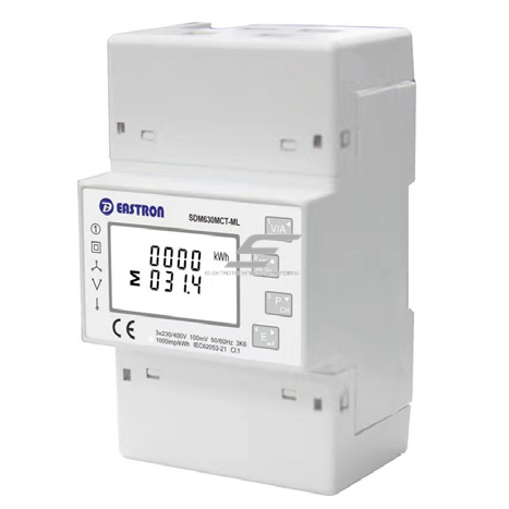 Modulārais daudzfunkciju elektroenerģijas skaitītājs | 3F | caur strāvmaiņiem | 1 tarifs | RS485 Modbus | MID | DIN | Eastron SDM630MCT-ML-1 1 Modulārais daudzfunkciju elektroenerģijas skaitītājs | 3F | caur strāvmaiņiem | 1 tarifs | RS485 Modbus | MID | DIN | Eastron SDM630MCT-ML-1 1