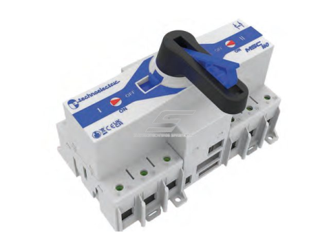 Modulinis rezervinis automatinis galios perjungiklis generatoriams | elektros energijos nepertraukiamam tiekimui | DIN | 4P | 125A | 690V 1 Modulinis rezervinis automatinis galios perjungiklis generatoriams | elektros energijos nepertraukiamam tiekimui | DIN | 4P | 125A | 690V 1