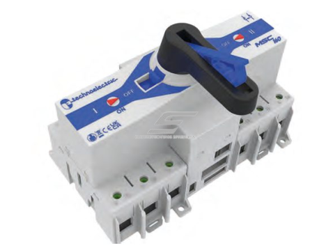 Modulinis rezervinis automatinis galios perjungiklis generatoriams | elektros energijos nepertraukiamam tiekimui | DIN | 3P | 125A | 690V 1 Modulinis rezervinis automatinis galios perjungiklis generatoriams | elektros energijos nepertraukiamam tiekimui | DIN | 3P | 125A | 690V 1