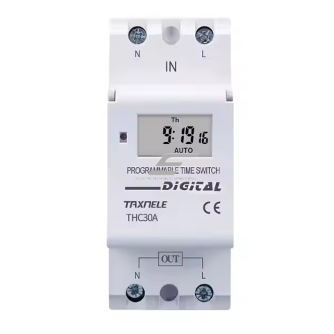 Modular | digital time relay (timer) | weekly | 30A | 230V | 1NO | DIN Modular | digital time relay (timer) | weekly | 30A | 230V | 1NO | DIN