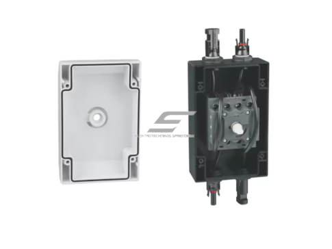 Modulinis fotovoltinis DC atjungimo jungiklis saulės elektrinėms | su MC4 jungtimis | 600V DC | 4P | 40A | IP66 | lauko montavimui 1