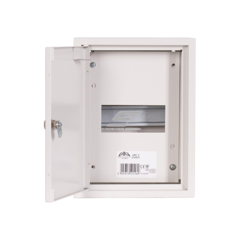 Modułowa rozdzielnica elektryczna | skrzynka | szafa | z zamkiem | 6 modułów | 310x265x130 mm | natynkowa | stalowa | IP31 1 Modułowa rozdzielnica elektryczna | skrzynka | szafa | z zamkiem | 6 modułów | 310x265x130 mm | natynkowa | stalowa | IP31 1