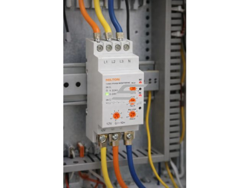 Trifazė įtampos kontrolės relė | 12V valdymas | viršįtampio / žemos įtampos apsauga | mini | sandari | didelės galios kontaktai 1