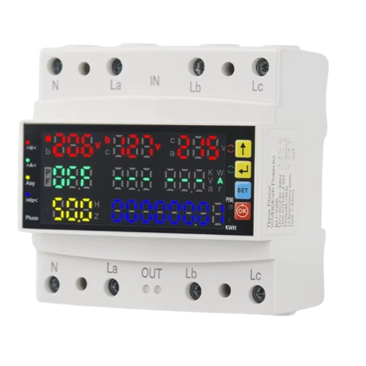 Moduļu | digitālais sprieguma un strāvas kontroles | aizsardzības | fāžu secības nelīdzsvarotības relejs | 3F | 100A | 230V | DIN Moduļu | digitālais sprieguma un strāvas kontroles | aizsardzības | fāžu secības nelīdzsvarotības relejs | 3F | 100A | 230V | DIN
