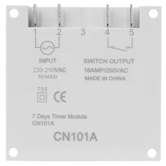Panel-mounted | digital time relay (timer) | weekly | programmable | 16A | 230VAC 2