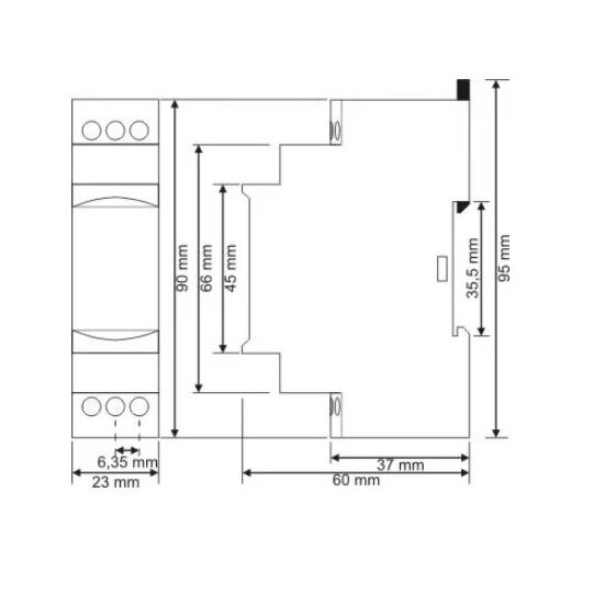 Modular Time Relay | Timer | On-Delay | 0.1-3min | 5A | 150-260VAC / 24VAC/DC | DIN Rail 2 Modular Time Relay | Timer | On-Delay | 0.1-3min | 5A | 150-260VAC / 24VAC/DC | DIN Rail 2