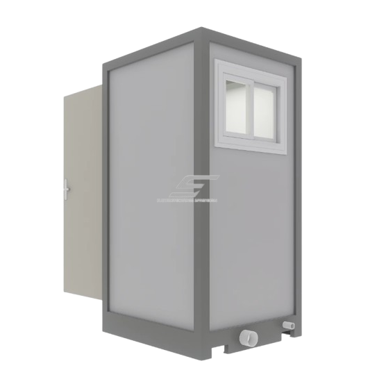 Mobilā sanitārā konteineru WC | tualete ar izlietni | 1120x1220x2255mm 2 Mobilā sanitārā konteineru WC | tualete ar izlietni | 1120x1220x2255mm 2