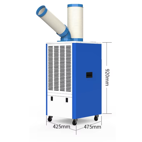 Mobiilne õhukonditsioneer | tööstuslik | 5 L veepaak | 9200 BTU | 220V | 5000 m³/h | 1.15 kW | 425x475x920 mm 4