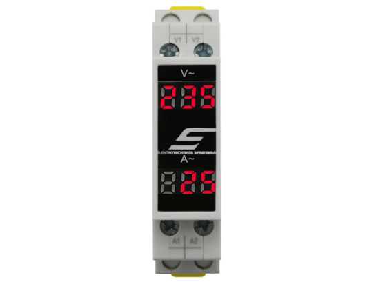 Modulinis | skaitmeninis elektros energijos voltmetras | ampermetras | 80-500VAC | 0-100A | DIN 1 Modulinis | skaitmeninis elektros energijos voltmetras | ampermetras | 80-500VAC | 0-100A | DIN 1