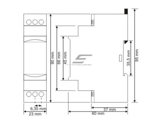 Modulinė laiko relė | laikmatis | su įjungimo uždelsimu | 0,1s-100val. | 5A | 150-260VAC/24VAC/DC | DIN 4 Modulinė laiko relė | laikmatis | su įjungimo uždelsimu | 0,1s-100val. | 5A | 150-260VAC/24VAC/DC | DIN 4