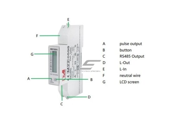 Modulinis | skaitmeninis | multifuncinis elektros energijos skaitiklis | 1F | 0,25~5(100)A | 230V | skaičiai rodomi vertikaliai eilutėje | saulės sistemai | RS485 | MID | DIN 3 Modulinis | skaitmeninis | multifuncinis elektros energijos skaitiklis | 1F | 0,25~5(100)A | 230V | skaičiai rodomi vertikaliai eilutėje | saulės sistemai | RS485 | MID | DIN 3