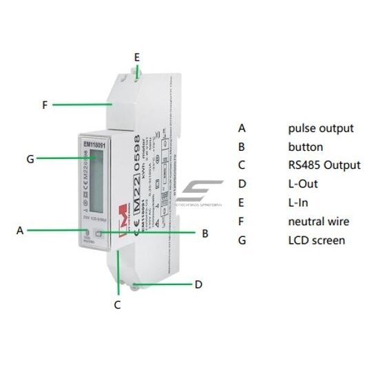 Modulaarne | digitaalne | multifunktsionaalne elektrienergia arvesti | ühefaasiline (1F) | 0,25~5(100)A | 230V | mitmetariifne mõõtmine | vertikaalne näitude kuvamine reas | päikesesüsteemidele | RS485 | MID | DIN siin 3 Modulaarne | digitaalne | multifunktsionaalne elektrienergia arvesti | ühefaasiline (1F) | 0,25~5(100)A | 230V | mitmetariifne mõõtmine | vertikaalne näitude kuvamine reas | päikesesüsteemidele | RS485 | MID | DIN siin 3