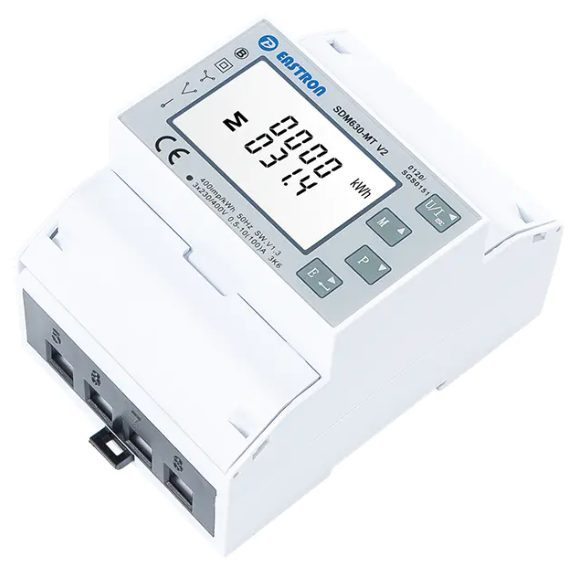 Modulārais daudzfunkciju elektroenerģijas skaitītājs | 3F | 100 A | tiešais pieslēgums | 4 tarifi | RS485 Modbus | MID | IP51 | DIN | Eastron SDM630-MT 2 Modulārais daudzfunkciju elektroenerģijas skaitītājs | 3F | 100 A | tiešais pieslēgums | 4 tarifi | RS485 Modbus | MID | IP51 | DIN | Eastron SDM630-MT 2